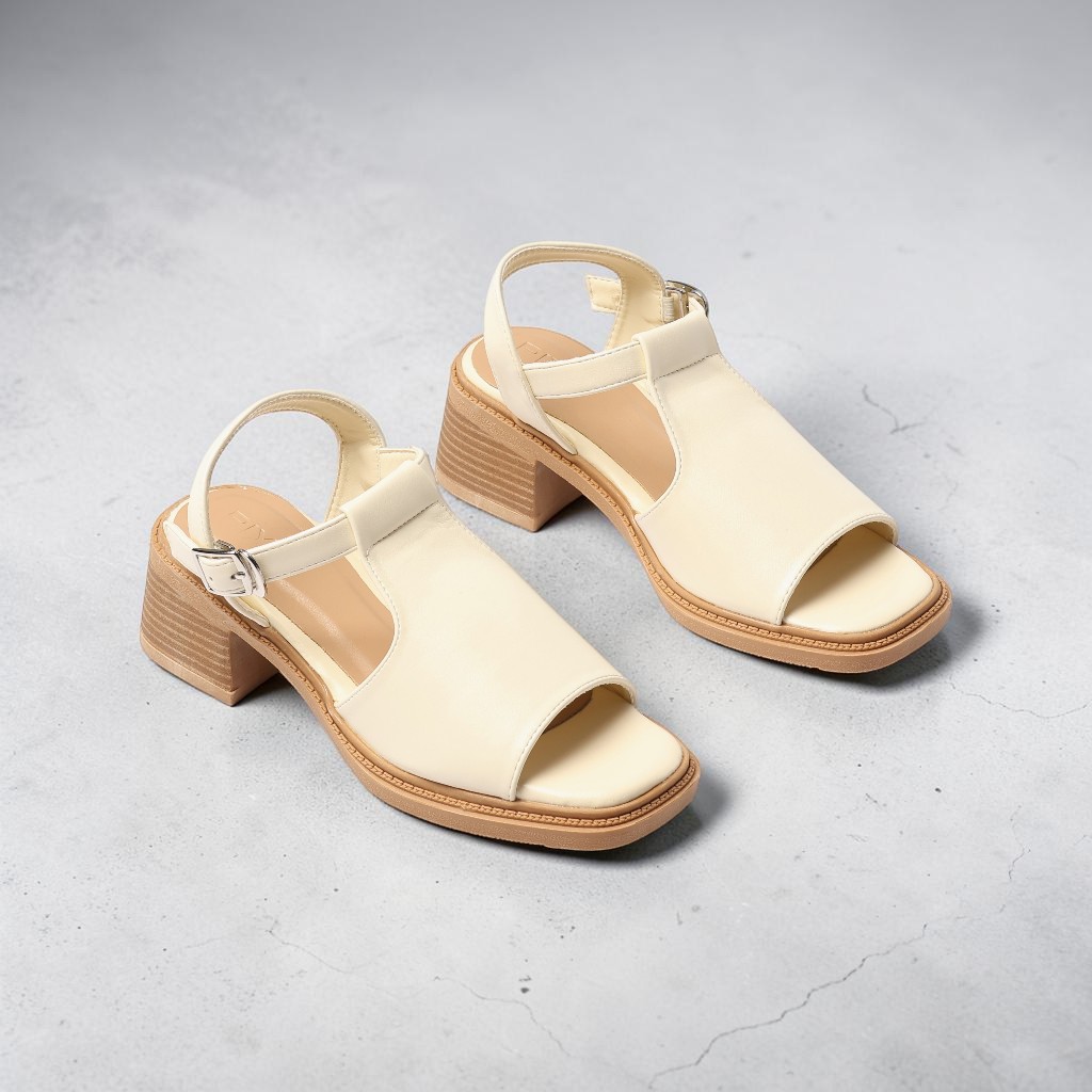 Giày Sandal Nữ 5cm Giả Boot Hở Mũi Thời Trang Pixie H404