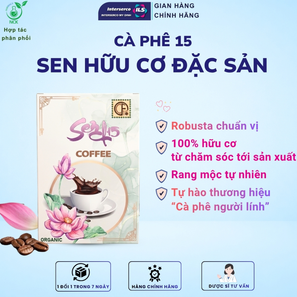SEN CÀ PHÊ 15 COFFEE - Cà phê hữu cơ đặc sản, đỉnh cao của sự tinh khiết và bền vững, 100% Robusta