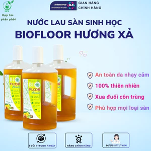 Nước Lau Sàn Sinh Học BIOFLOOR CLEANER 1L, Hương Sả, Khử Mùi, Thơm Mát, Đuổi Muỗi – An Toàn Cho Bé
