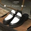 Giày Sục nam LEMANS Mules Loafer - Black White. Da bò Đế khuôn tăng cao 4cm. BH 24 tháng