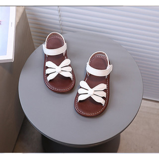 Sz 21-30 Dép Quai Hậu Quai Cánh Hoa Phối Đế Viền Nâu Mềm Êm Chân Cho Bé Gái Từ 2-6 Tuổi K137