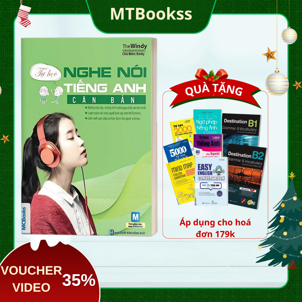 Sách - Tự Học Nghe Nói Tiếng Anh Căn Bản Dành Cho Người Mất Gốc - Học Kèm Online