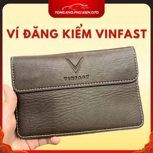 Ví đựng giấy tờ xe ô tô logo hãng xe Vinfast Fadil, Lux A2.0, Lux SA2.0, President, VF34, VF8