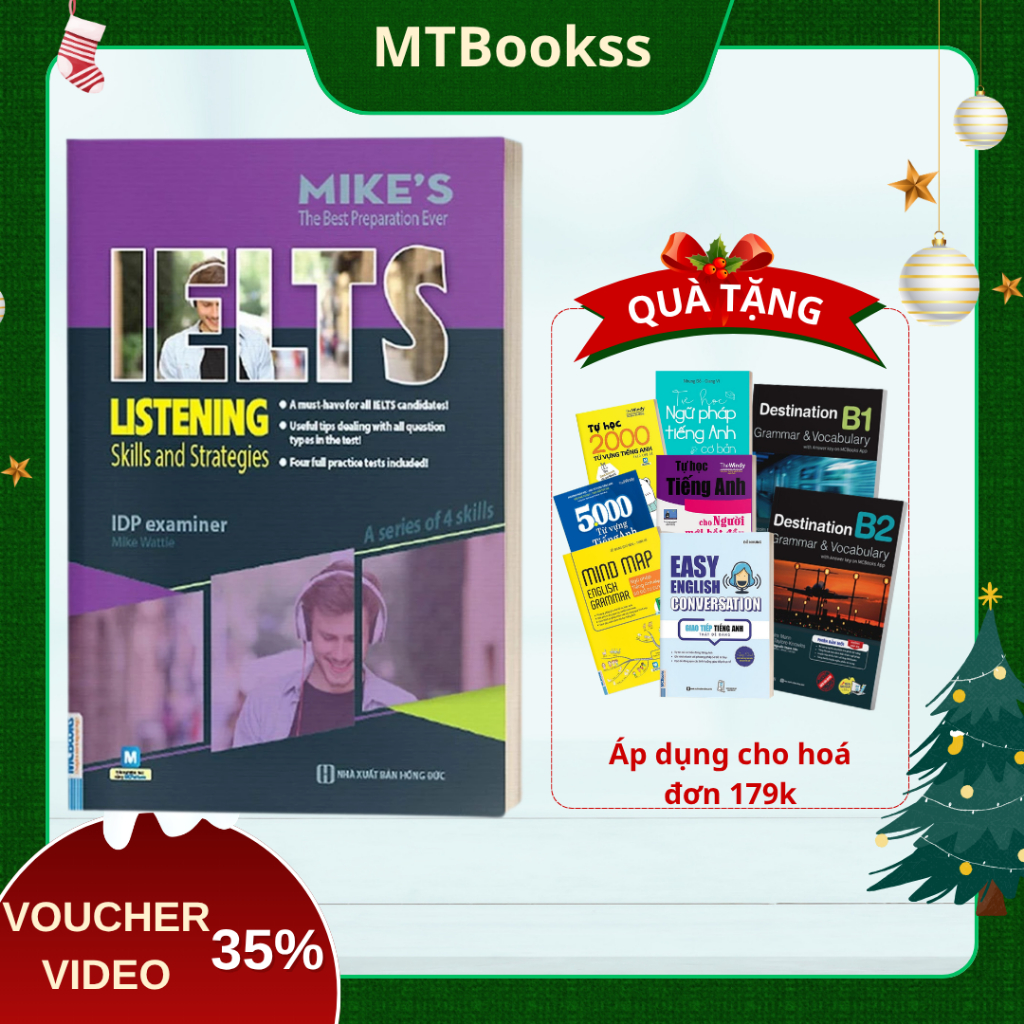 Sách - Ielts Listening - Skills And Strategies - Cho Người Luyện Thi Ielts - Học Kèm Online- MCBooks