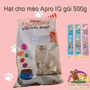 Thức Ăn Hạt Cho Mèo APro I.Q. Formula 500g - Hạt Dinh Dưỡng Cao Cấp, Giúp Mèo Ăn Ngon, Lông Mượt, Khỏe Mạnh