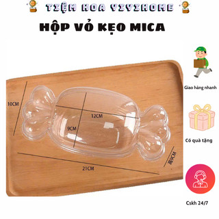Hộp Vỏ Kẹo Mica Trong Suốt Đựng Trái Cây, Bánh Kẹo Làm Quà Tặng, Decor Tiệc Sinh Nhật