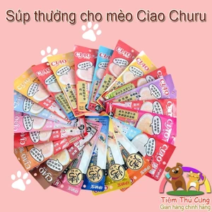 Súp Thưởng Cho Mèo Ciao Churu Inaba Loại Gói 4 Thanh