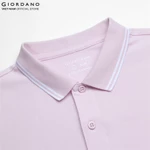 GIORDANO Áo Thun Nam Trơn Có Cổ Lycra Polo 01016246 — ảnh 5