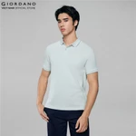 GIORDANO Áo Thun Nam Trơn Có Cổ Lycra Polo 01016246 — ảnh 4