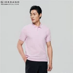 GIORDANO Áo Thun Nam Trơn Có Cổ Lycra Polo 01016246 — ảnh 2