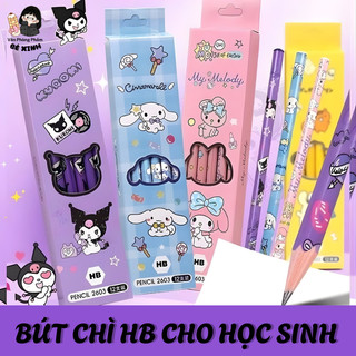 Bút Chì HB Hình Hoạt Hình – Combo 24 Cây, Bút Chì Học Sinh Dễ Viết Êm Tay Cho Bé Tập Viết