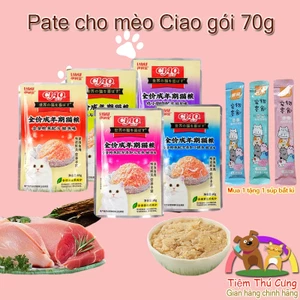 Pate cho mèo dinh dưỡng thơm ngon Pate Ciao gói 60g