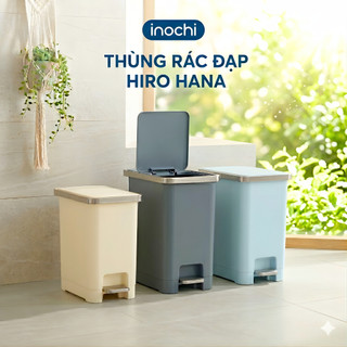 Thùng rác đạp Hiro Hana – Nắp giảm chấn, gọn gàng tiện lợi, an toàn, dễ sử dụng