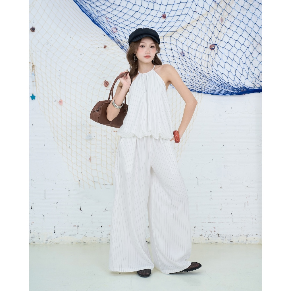 Jumpsuit Nữ VEYIN Cổ Yếm Freesize Năng Động Mùa Hè  SECODEE