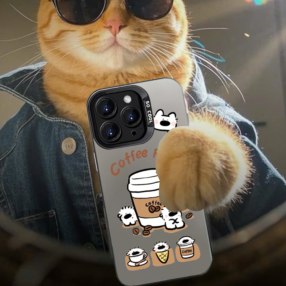Ốp Lưng iPhone IMD (COFFEE PUPPY), Chống Sốc, Bảo Vệ Camera dành cho iP 7/8/X/XSMAX/11/12/13/14/15/16/17/Pro/Max
