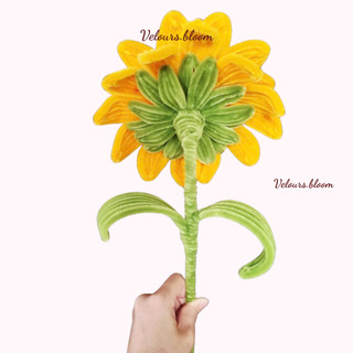 [Hoa Làm Sẵn] Hoa Hướng Dương Kẽm Nhung Handmade – Quà Tặng Ý Nghĩa & Decor Tối Giản | Velours.bloom