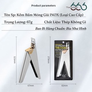Kềm Bấm Móng Giả Hàng Cao Cấp Inox Không Gỉ – Kìm Cắt Tip Nail Chuyên Dụng Kiềm Siêu Bền Chuẩn Salon Thegioinail666