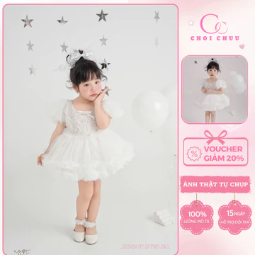 Girls' White Dress ChoiChuu