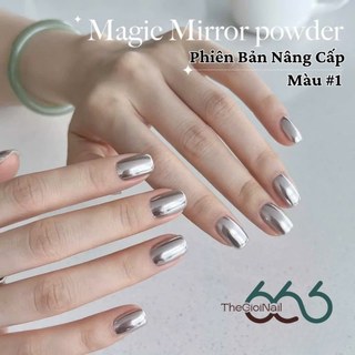 Set 4 Hộp Bột Tráng Gương Nail Magic Mirror Powder – Nhũ Mịn Siêu Sáng Màu Bạc Đồng Vàng Màu Sâm Panh Cao Cấp Nail666