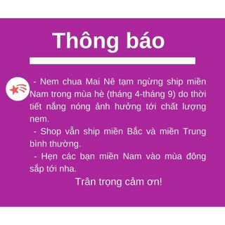 [Nem chua Mai Nê] Nem chua Thanh Hóa chuẩn ngon (một chục)_Ship hỏa tốc Hà Nội