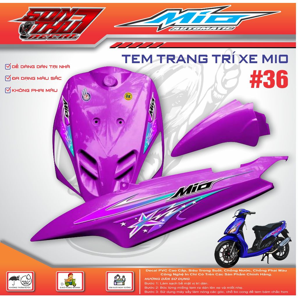 TEM XE MIO SPORT #36 (SIÊU ĐẸP - SIÊU CUTE - SIÊU NÉT)