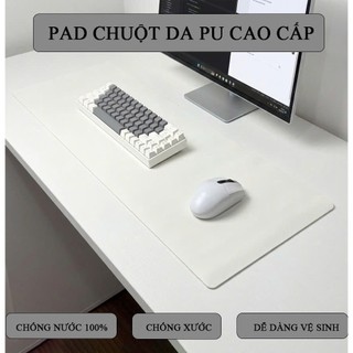 Pad Chuột Cỡ Lớn Da PU 2 Mặt Kích Thước 50x100cm - Chống Nước 100% - Chống Xước - Chống Bụi