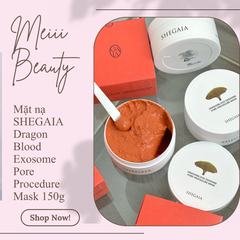 Mặt nạ tặng cường da se khít lỗ chân lông SHEGAIA Dragon Blood 