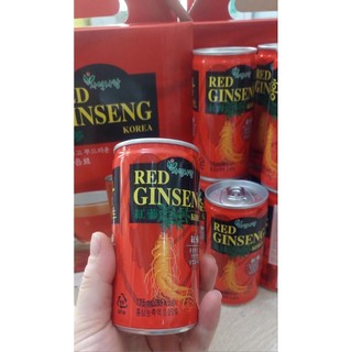 Nước Hồng Sâm Hàn Quốc Red Ginseng Korea Lon 175ml – Tăng Đề Kháng, Bồi Bổ Cơ Thể, Giảm Mệt Mỏi, Dễ Uống