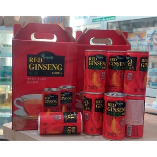 Nước Hồng Sâm Hàn Quốc Red Ginseng Korea Lon 175ml – Tăng Đề Kháng, Bồi Bổ Cơ Thể, Giảm Mệt Mỏi, Dễ Uống