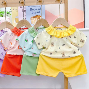Đồ Bộ Bé Gái 6 - 14kg, Vải Tăm Lạnh Mềm Mát, Co Giãn Tốt, Ít Bai Nhão, Hình In Rõ Nét -MS49