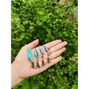 Mồi thìa lượn độ xoay 2.5g 5.5g 3,2g; 4,5g 5g 7g kết hợp lưỡi xoay mồi côn trùng câu lure cá mương suối, chày đất … nhạy