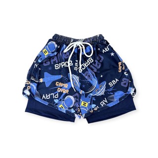 Đồ bơi bé trai, quần bơi bé trai 2 lớp chất thun co dãn tốt 12- 50kg
