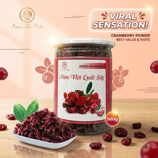 Nam Việt Quất Sấy Dẻo 1 Kg – Cranberry Khô Chua Ngọt Tự Nhiên, Ăn Vặt Healthy