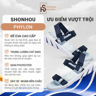 Dép Sandal SHONHOU ST408 Đế Cao 4cm Êm Chân Chống Trượt Quai Polyester Thoáng Khí