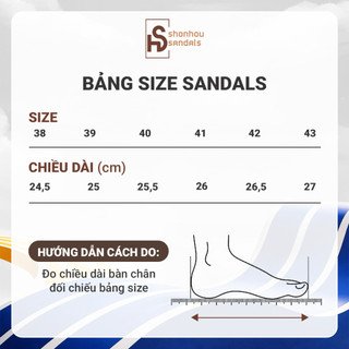 Dép Sandal SHONHOU ST405  Đế Cao 4cm EVA Chống Trượt Quai Polyester Thoáng Khí Phù Hợp Mọi