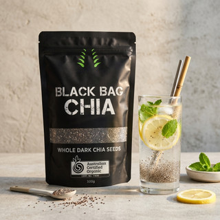 Hạt Chia Đen Túi 500g/1 Kg – Hạt Chia Nguyên Chất, Pha Nước Detox, Trộn Sữa Chua