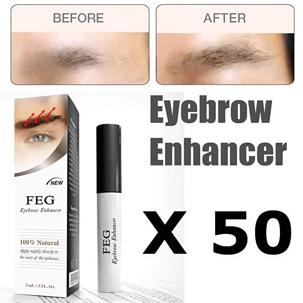 Combo dưỡng mi feg ban đêm + mày giúp đôi mày đen nhánh (2*3ml)