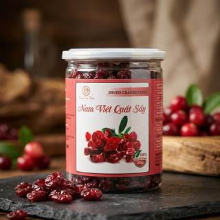 Nam Việt Quất Sấy Dẻo Hũ 300g – Cranberry Khô Chua Ngọt Tự Nhiên, Ăn Vặt Healthy, Dùng Làm Topping