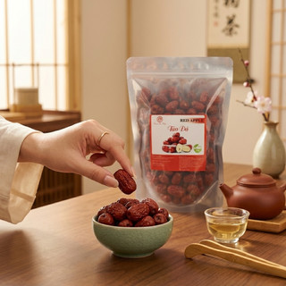 Táo Đỏ Khô 1Kg – Táo Tàu Khô Nấu Nước, Hầm, Ăn Trực Tiếp