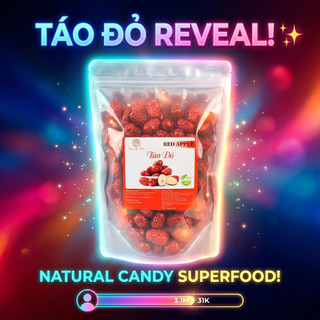 Táo Đỏ Khô 1Kg – Táo Tàu Khô Nấu Nước, Hầm, Ăn Trực Tiếp