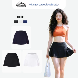 Quần bơi lẻ Nữ BIKINI PASSPORT kiểu xòe rũ - Đen - BS526_BL
