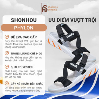 Dép Sandal SHONHOU ST407  Đế Cao 4cm Êm Chân Chống Trượt, Dép Quai Hậu Phù Hợp Mọi Hoạt Động