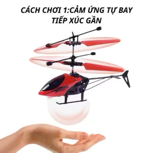 Máy Bay Trực Thăng Điều Khiển Từ Xa Cảm Ứng – Có Sạc USB, Thân Thiện Cho Bé Luyện Tư Duy Vận Động