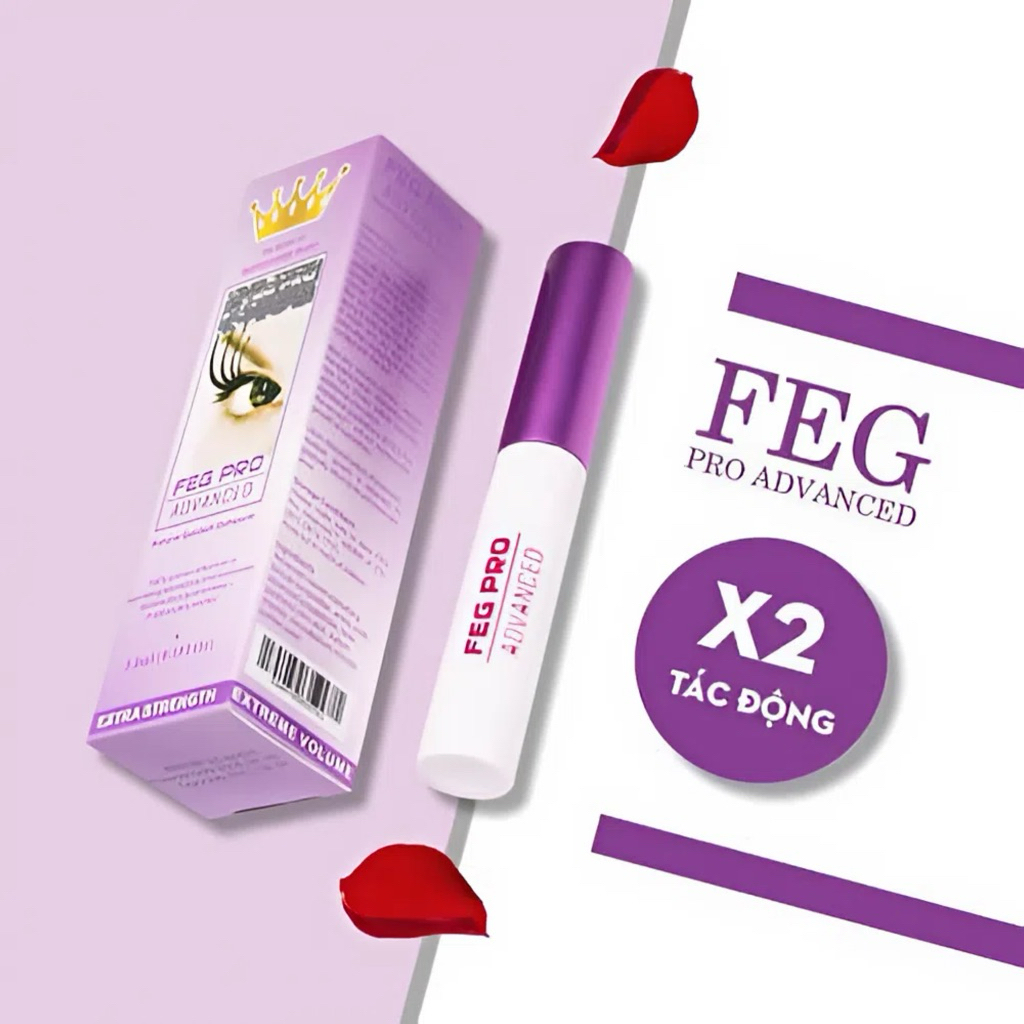Combo dưỡng mi feg ban đêm + mày giúp đôi mày đen nhánh (2*3ml)