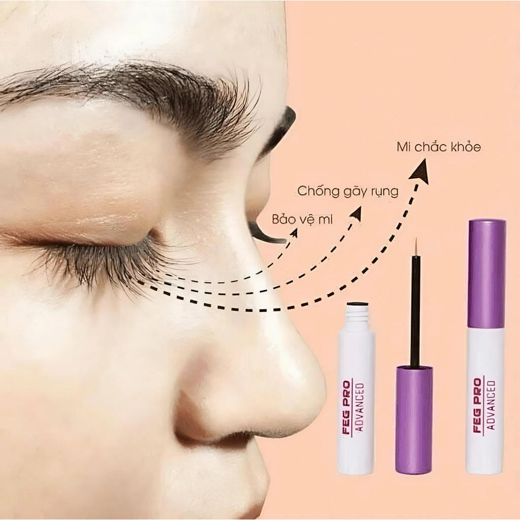 Combo dưỡng mi feg ban đêm + mày giúp đôi mày đen nhánh (2*3ml)