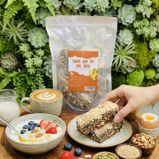 Thanh Cơm Chà Bông Mix Hạt Dinh Dưỡng Túi 500g – Snack Healthy Giòn