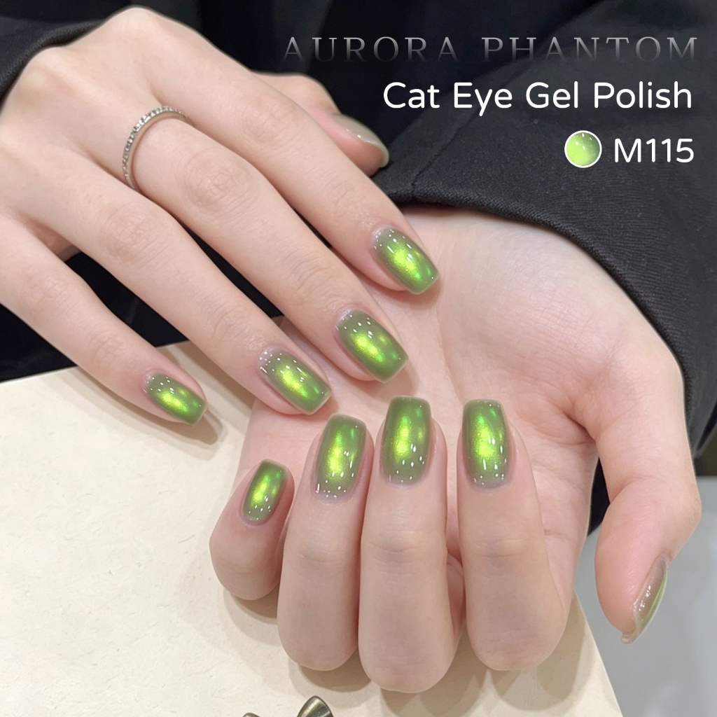 XEIJAYI 10ml — Sơn gel mắt mèo màu xanh tre hoàn toàn mới; chất lượng salon.