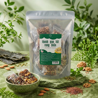 Thanh Cơm Rong Biển Mix Hạt Dinh Dưỡng Túi 500g – Snack Healthy Giòn