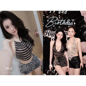 Áo yếm xích đính đá