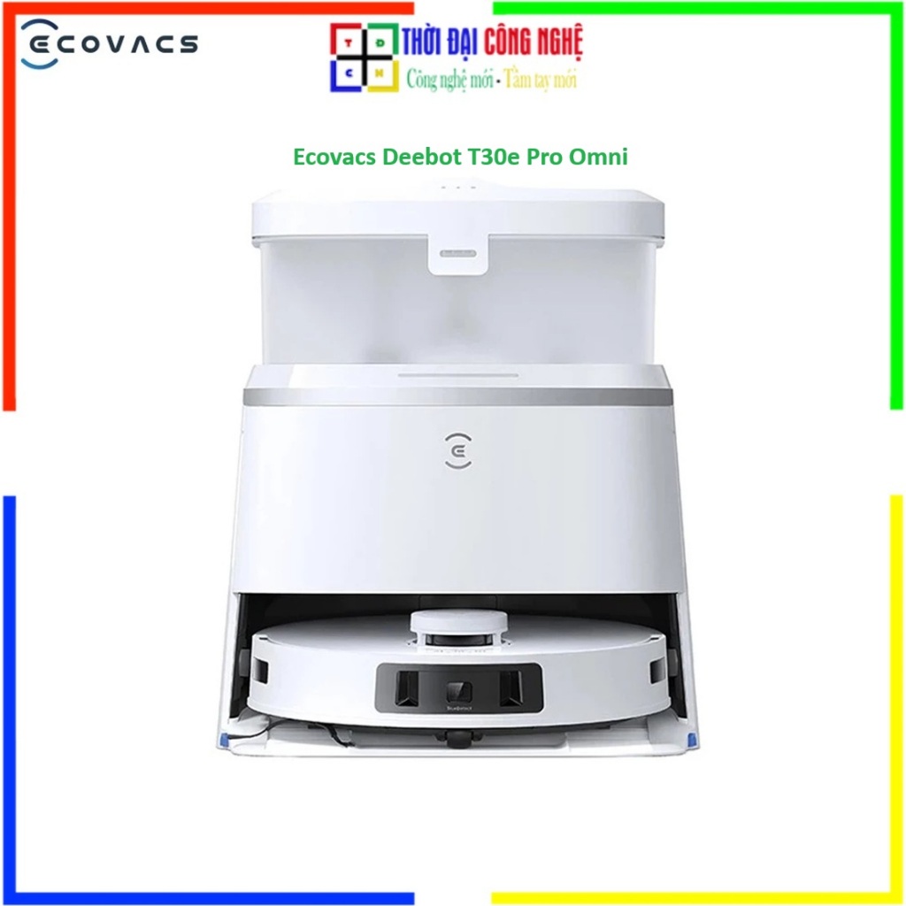 Robot Hút Bụi Lau Nhà Ecovacs Deebot T30e Pro Omni - Lực Hút 11.000Pa - Trạm Sạc Đa Năng - BH 12Th